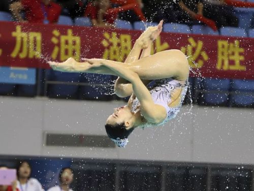 “水上芭蕾”究竟有多美？全國花樣游泳錦標賽武漢“綻放”（附精美圖集）(圖10)